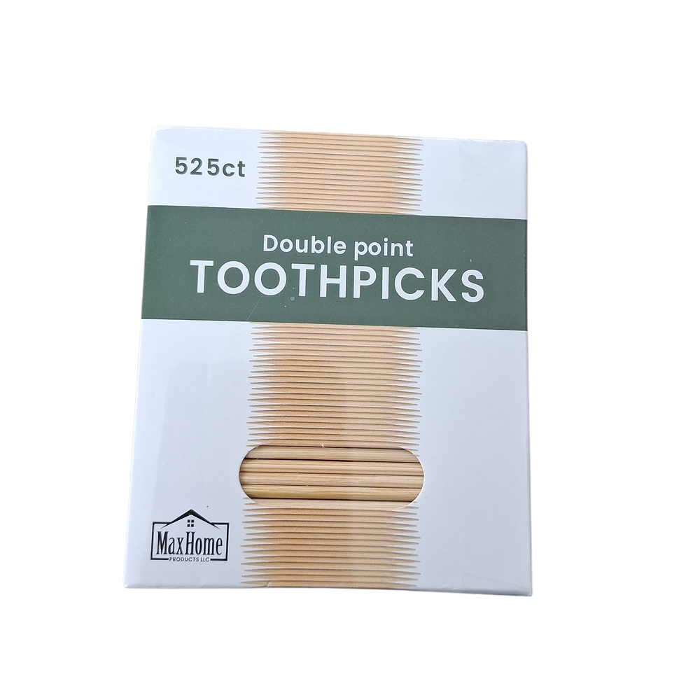 No Boundaries Double Point Toothpicks - Natural Wood